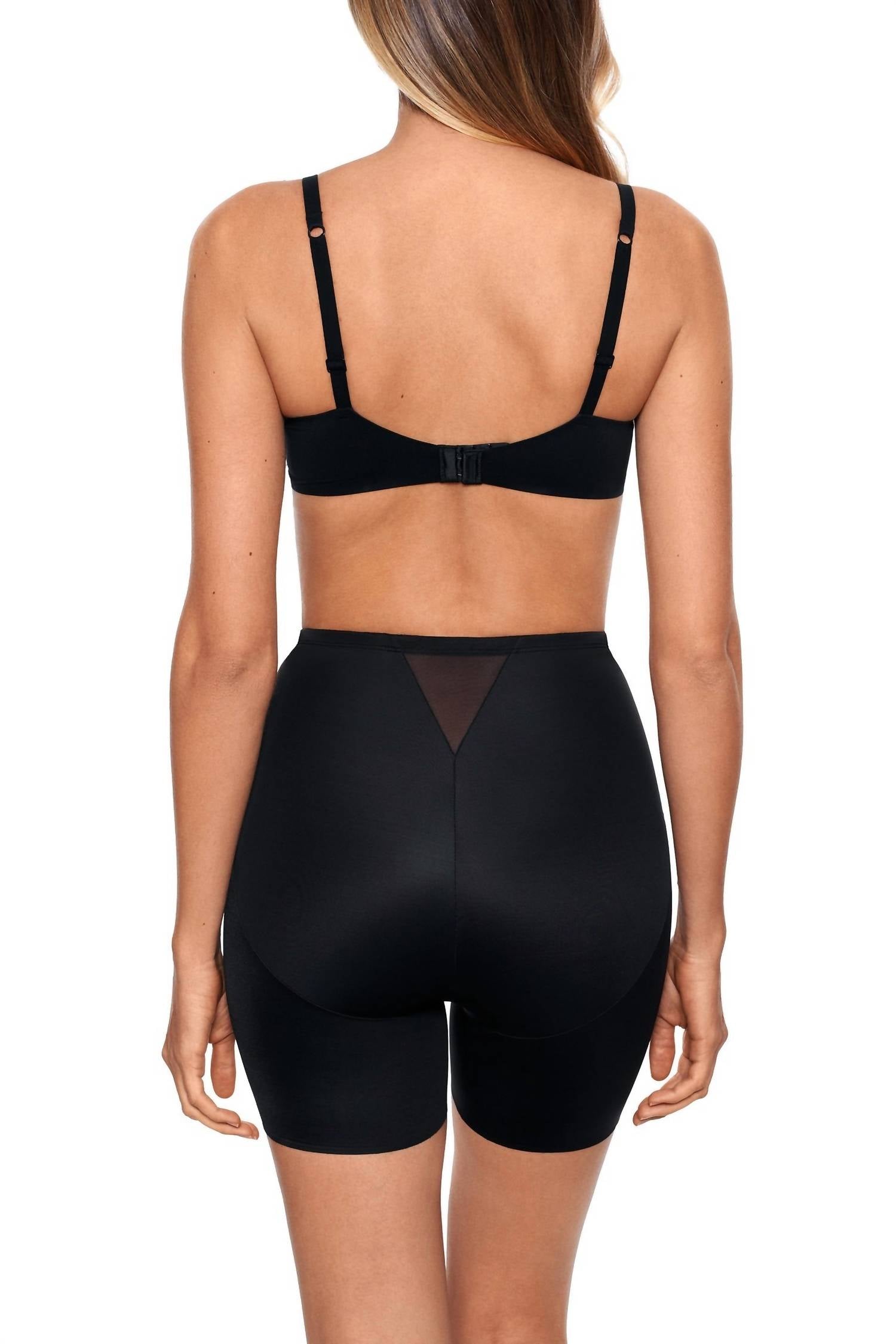 Miraclesuit Instant Tummy Tuck Waistline Shorts in black - women's shorts - detail view
