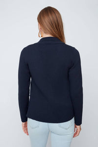 Renuar - Long Sleeve Knit Blazer