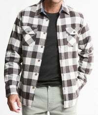 Jachs New York - Brawny Flannel Thermal Crewneck Shirt - 2-pack