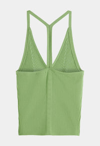 SCOTCH & SODA Rib Racer Tank in pistachio - women's t-shirt - view 5