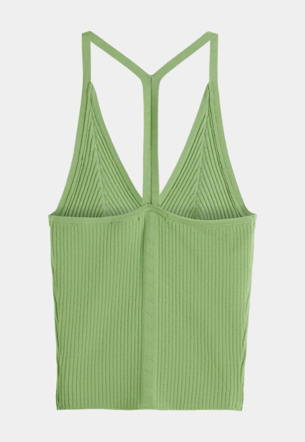 SCOTCH & SODA Rib Racer Tank in pistachio - women's t-shirt - view 5