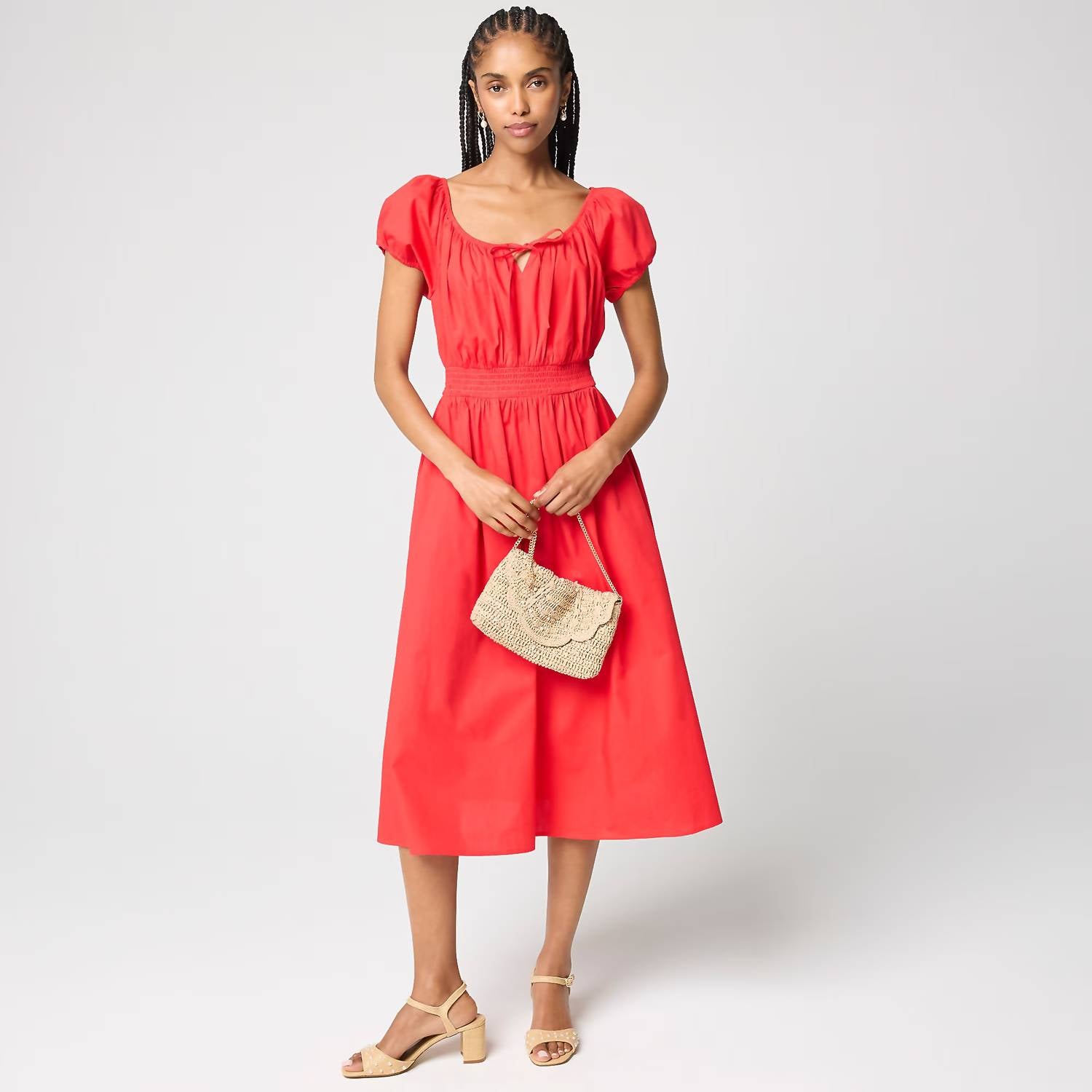 J.Crew - Smocked-waist Midi Dress
