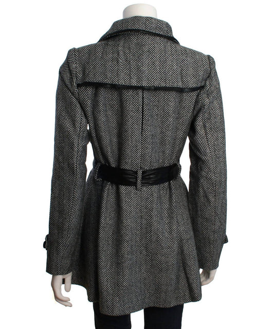 Double Zero - Women's Double Breasted A-line Coat