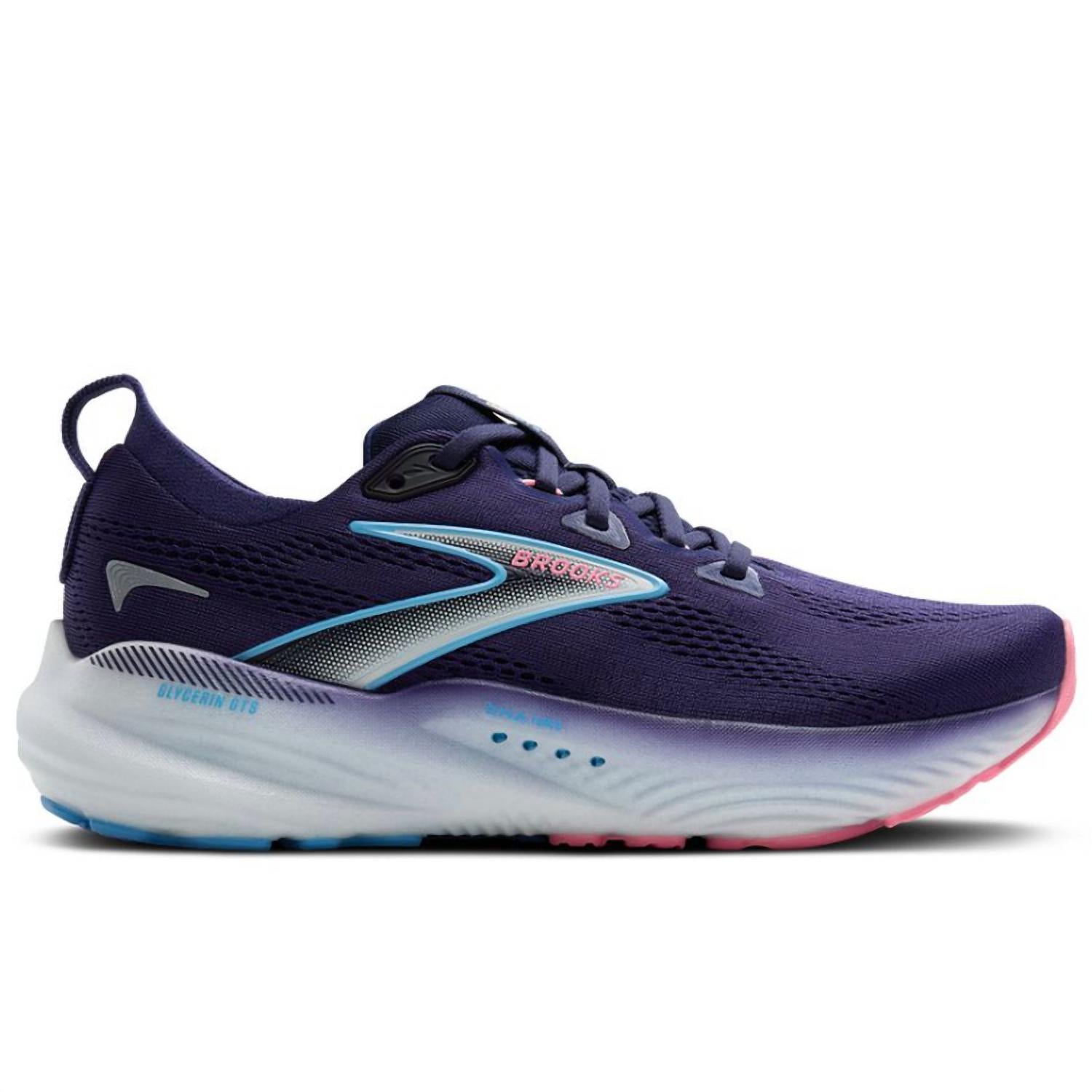 BROOKS Women's Glycerin Gts 22 Shoe in blue ribbon peacoat dianthus 2 - women's sneaker