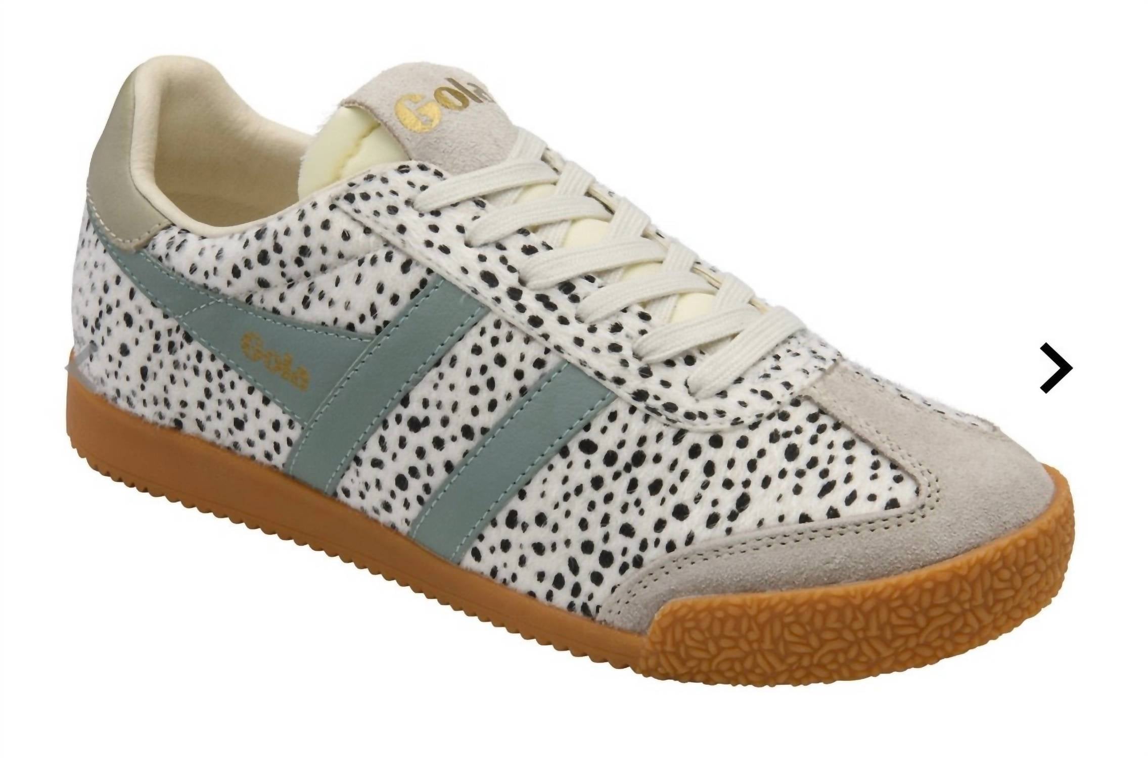 Gola Women's Elan Savanna Trainer Shoes in grey green mist - women's sneaker - detail view