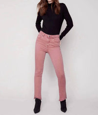 Charlie B - Asymmetrical Hem Bootcut Jean