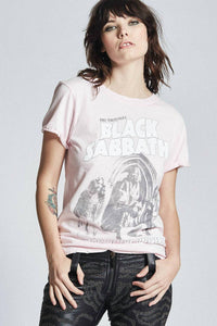 Recycled Karma Black Sabbath Short Sleeve Tee in petal - women's t-shirt - alternate view