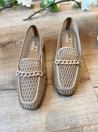 MIA Women's Bailee Mesh Loafer in camel - women's flats - alternate view