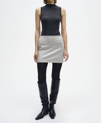 Enza Costa - SILK LAYERING MOCKNECK SWEATER