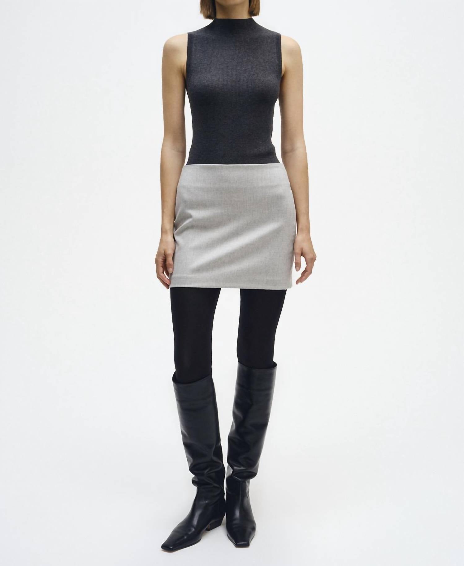 Enza Costa - SILK LAYERING MOCKNECK SWEATER