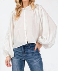Calista - Giselle Balloon Sleeve Shirt