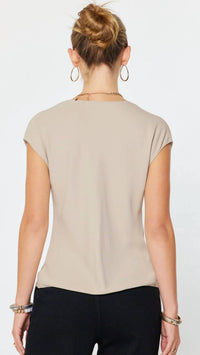 Current Air - Draped Cowl Neck Blouse