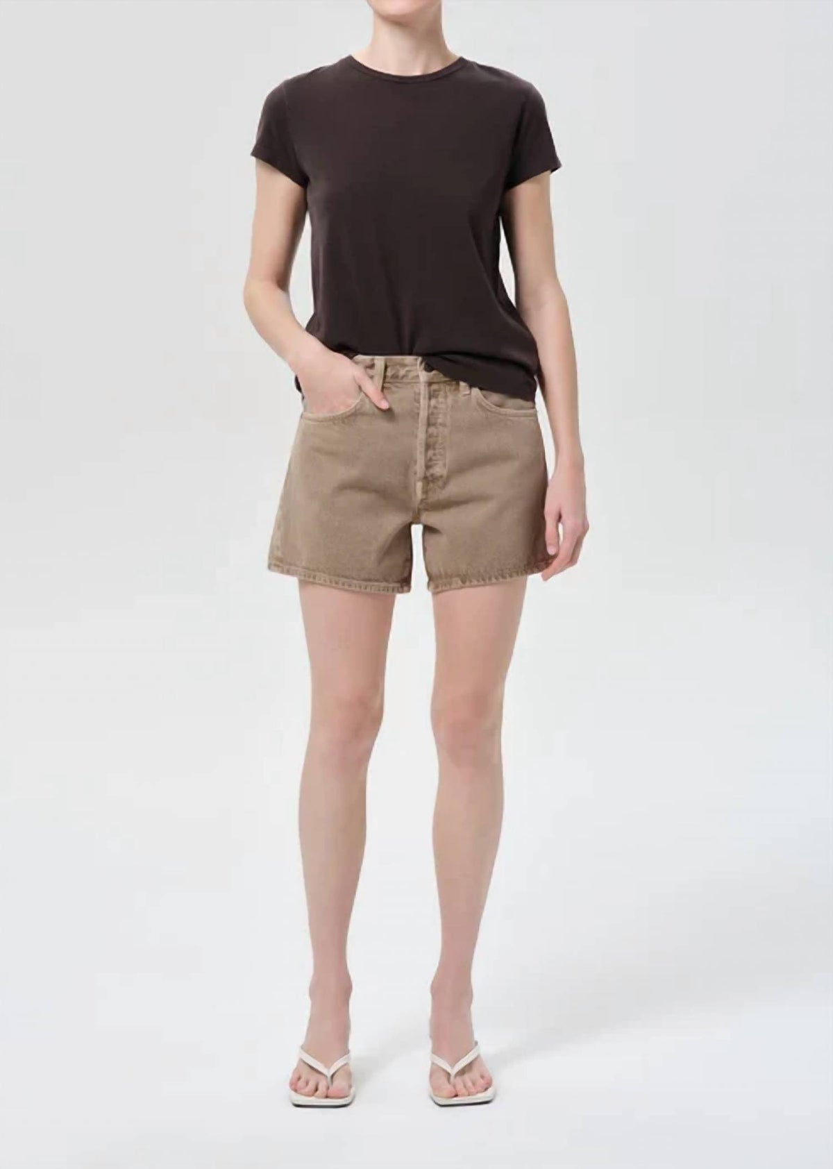 Agolde - Parker High Waist Long Shorts
