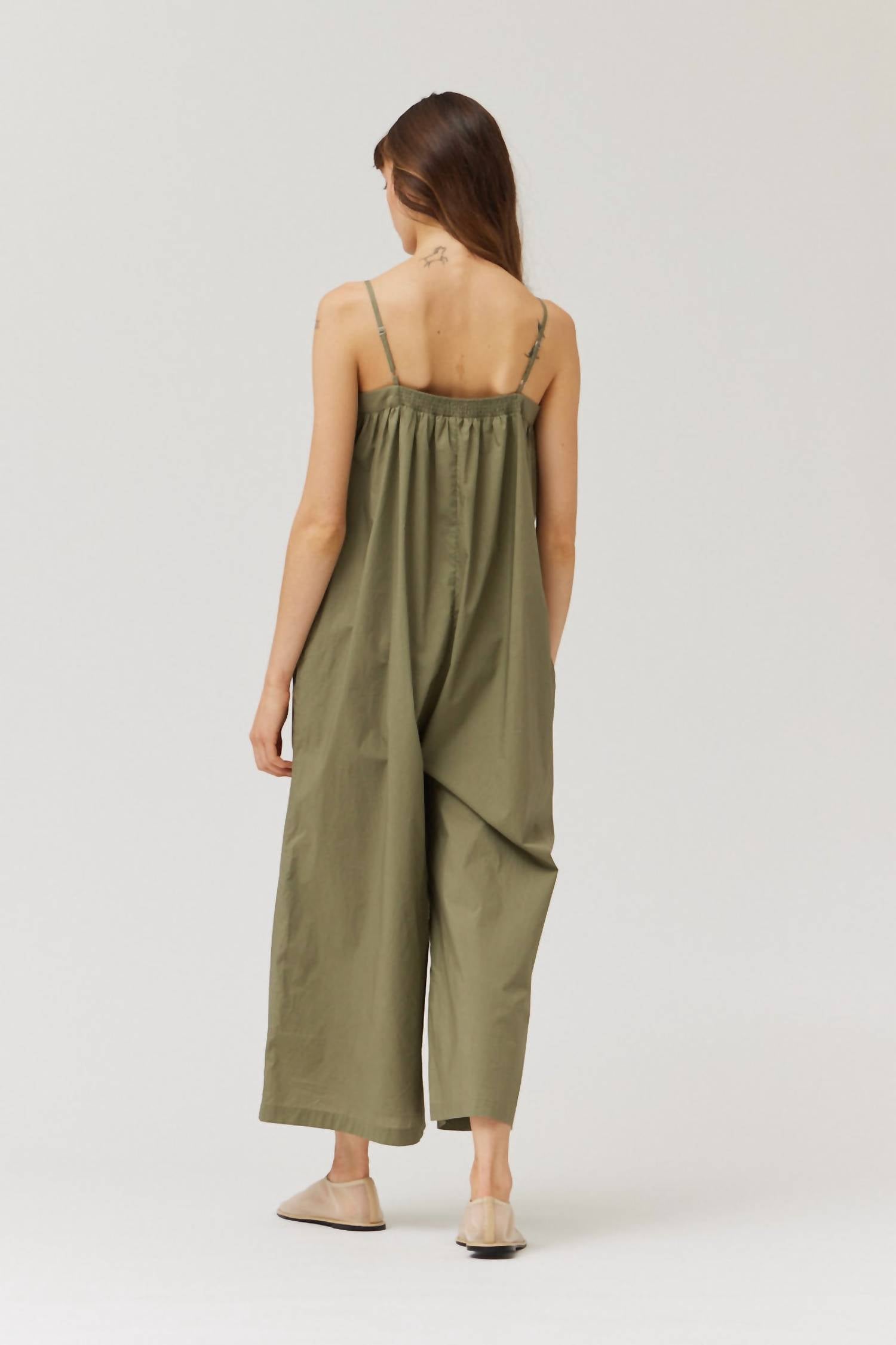 Grade & Gather - Cotton Strap Jumpsuit