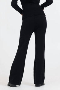 Vintage Havana - Slim Fit Knit Fold Over Flare Pant