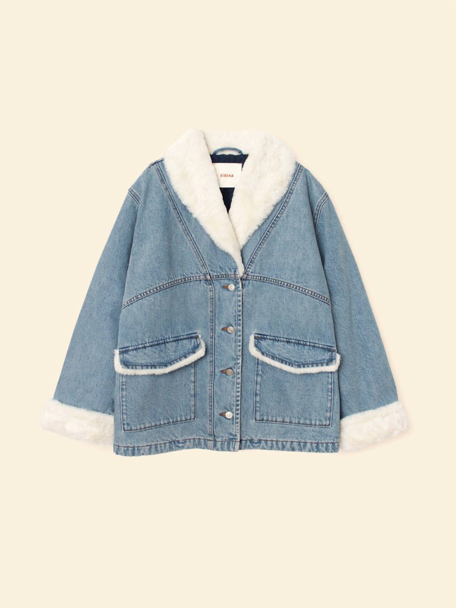 XIRENA Edwin Jacket in twilight blue - women's jacket - alternate view