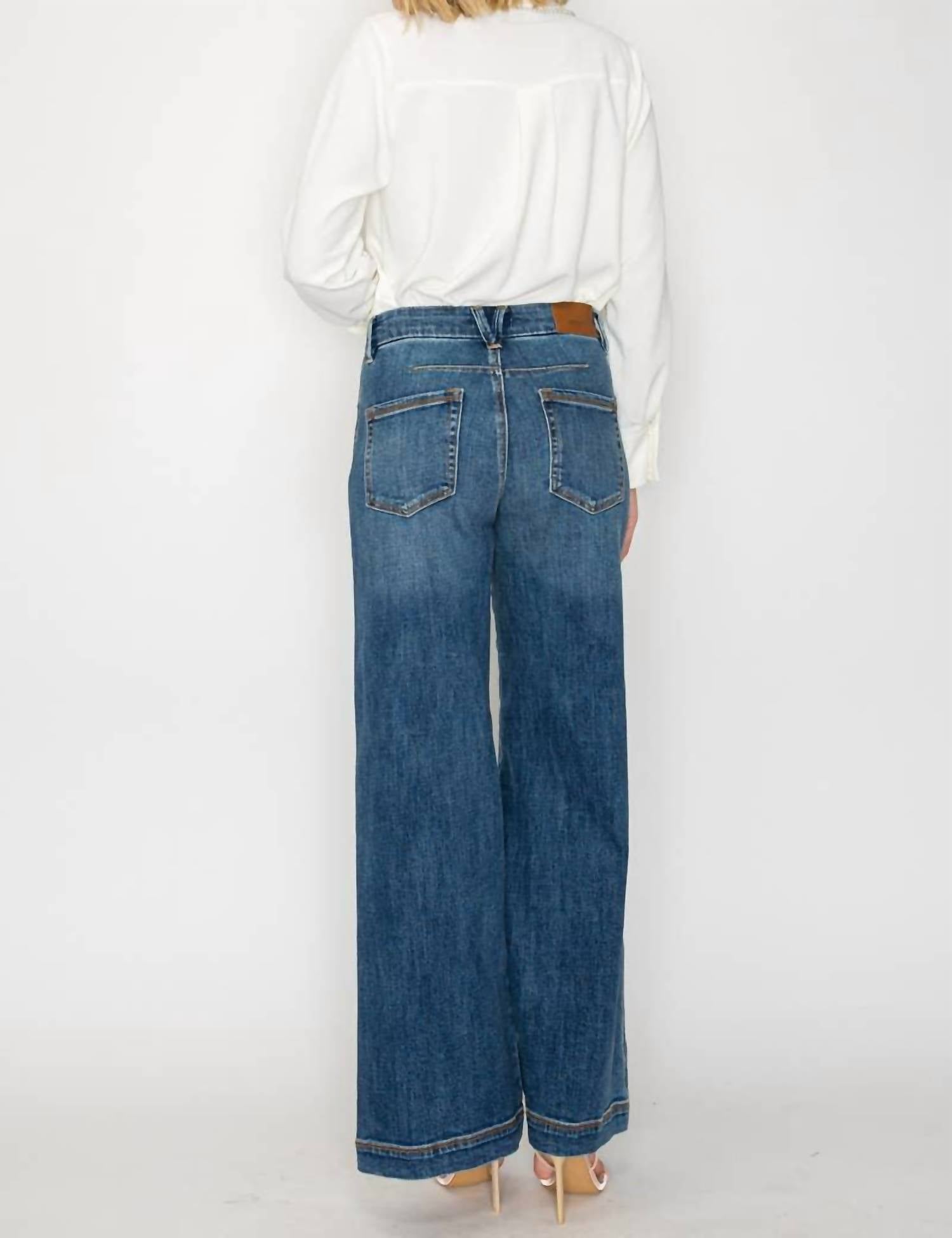 Artemis Vintage - Relaxed High Rise Palazzo Jeans