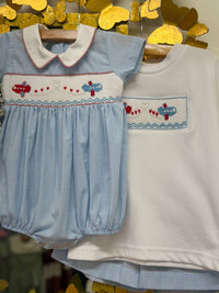 Lulu Bebe - Kid's Valentine's Smocked Bubble
