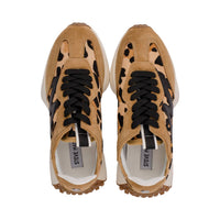 STEVE MADDEN Women's Campo Sneaker in leopard tan - women's sneaker - alternate view