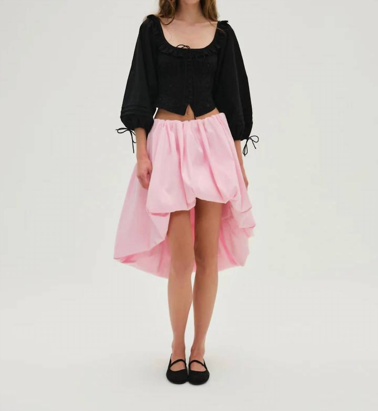 Lil Lemons By For Love And Lemons - Harlow Scoop Neck Blouse