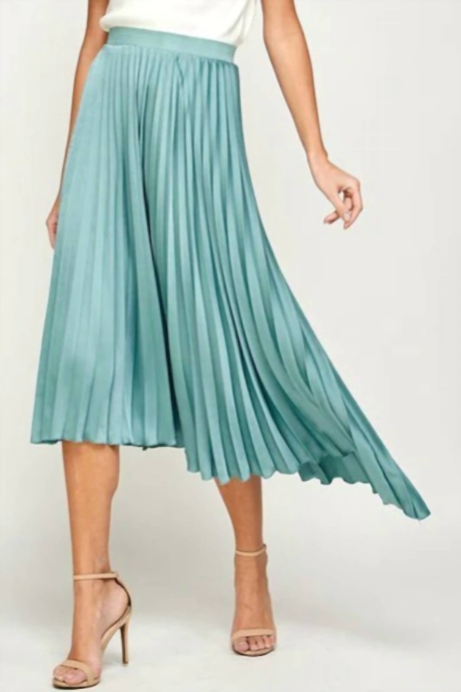ELLISON Breakfast At Tiffany's Skirt in blue - women's skirt