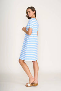 Foil - Horizontal Stripe Tee Shirt Dress