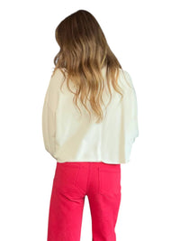 By Together - Usa Patch Cropped Pullover Top