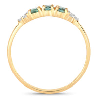 Diana M Jewels Women's Oval Natural Alexandrite Fashion Ring (0.50 Ct) - Delicate in 18k yellow gold - women's jewelry - detail view