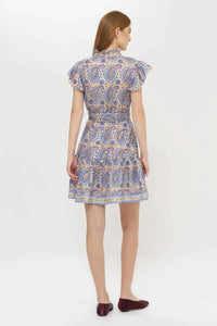 Oliphant - Ruffle Collar Button Mini Dress