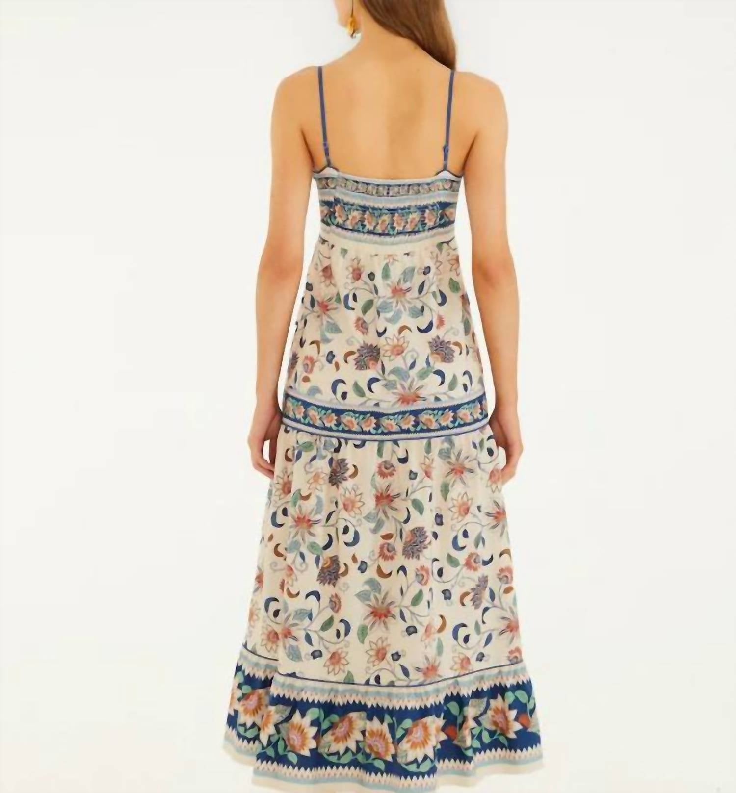 Farm Rio - Floral Delhi Tapestry Midi Dress