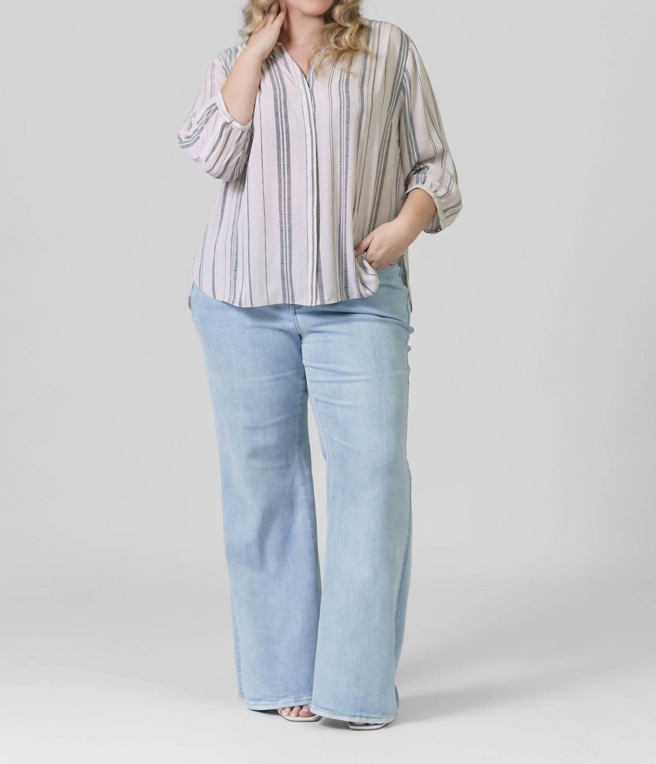Nydj - Pintuck Blouse - Plus