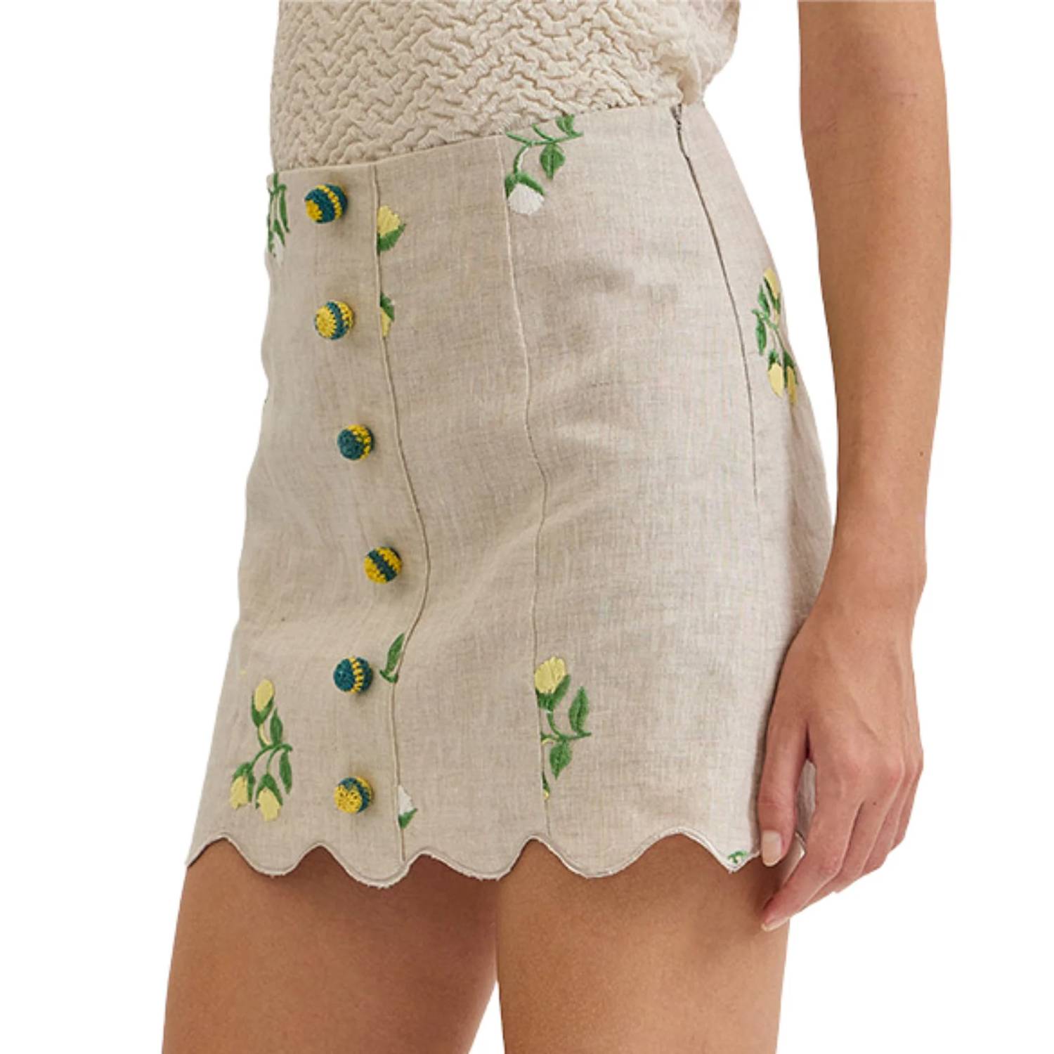 Maude Club - Women's Willow Embroidered Skirt