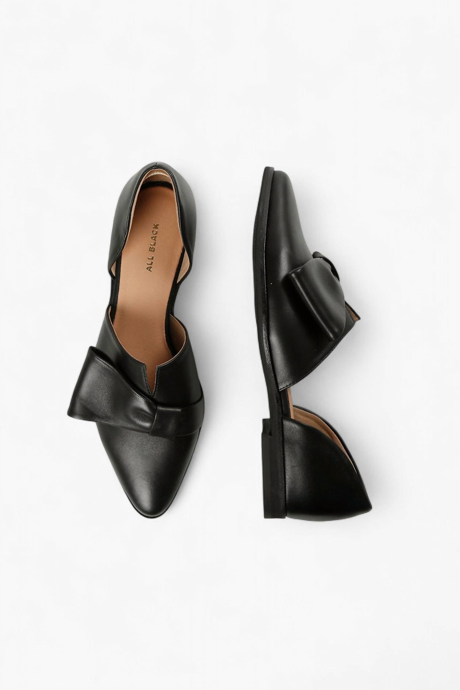 All Black - Women's D’orsay Flats