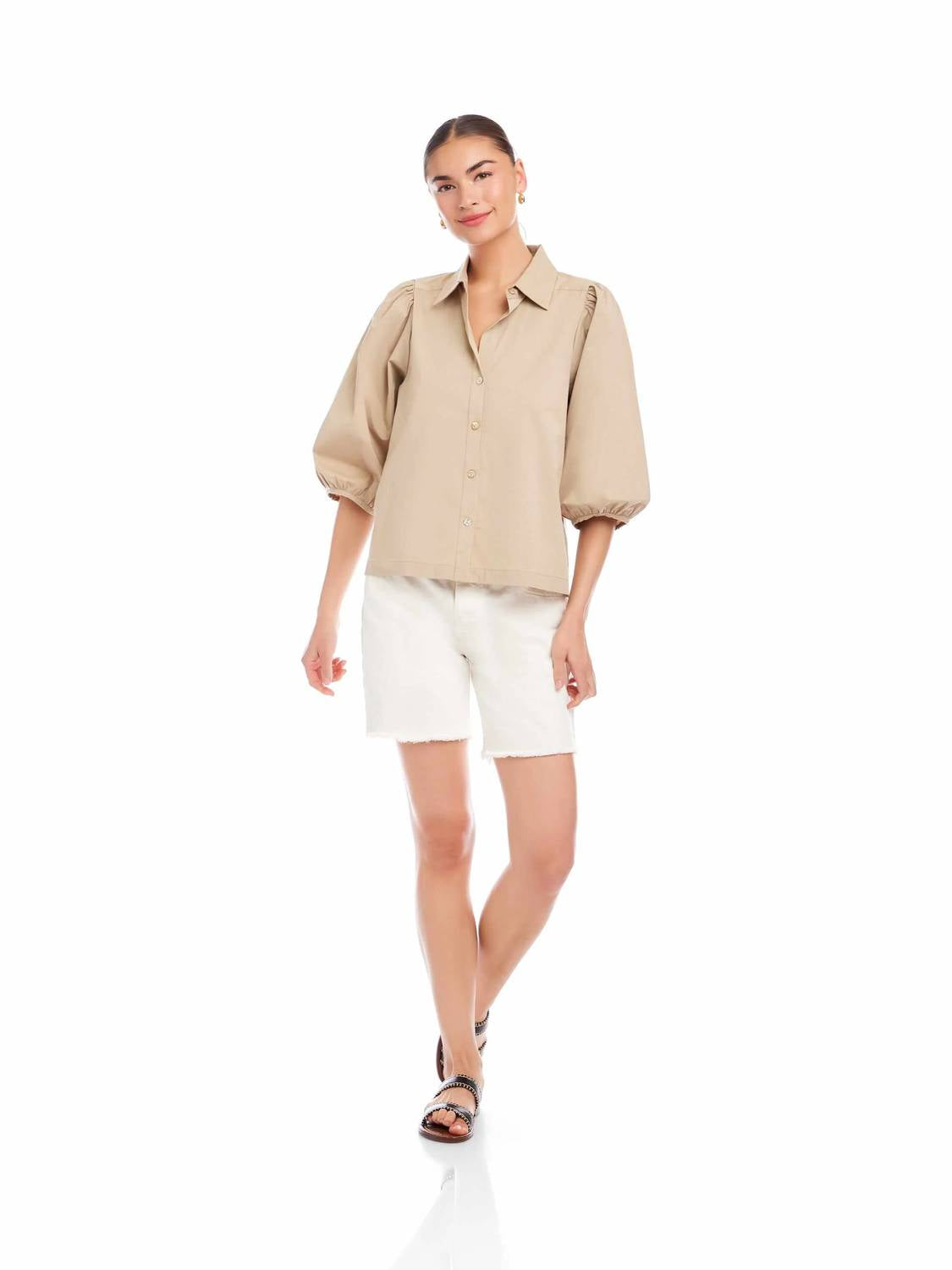 Fifteen Twenty - Evelyn Puff Sleeve Top