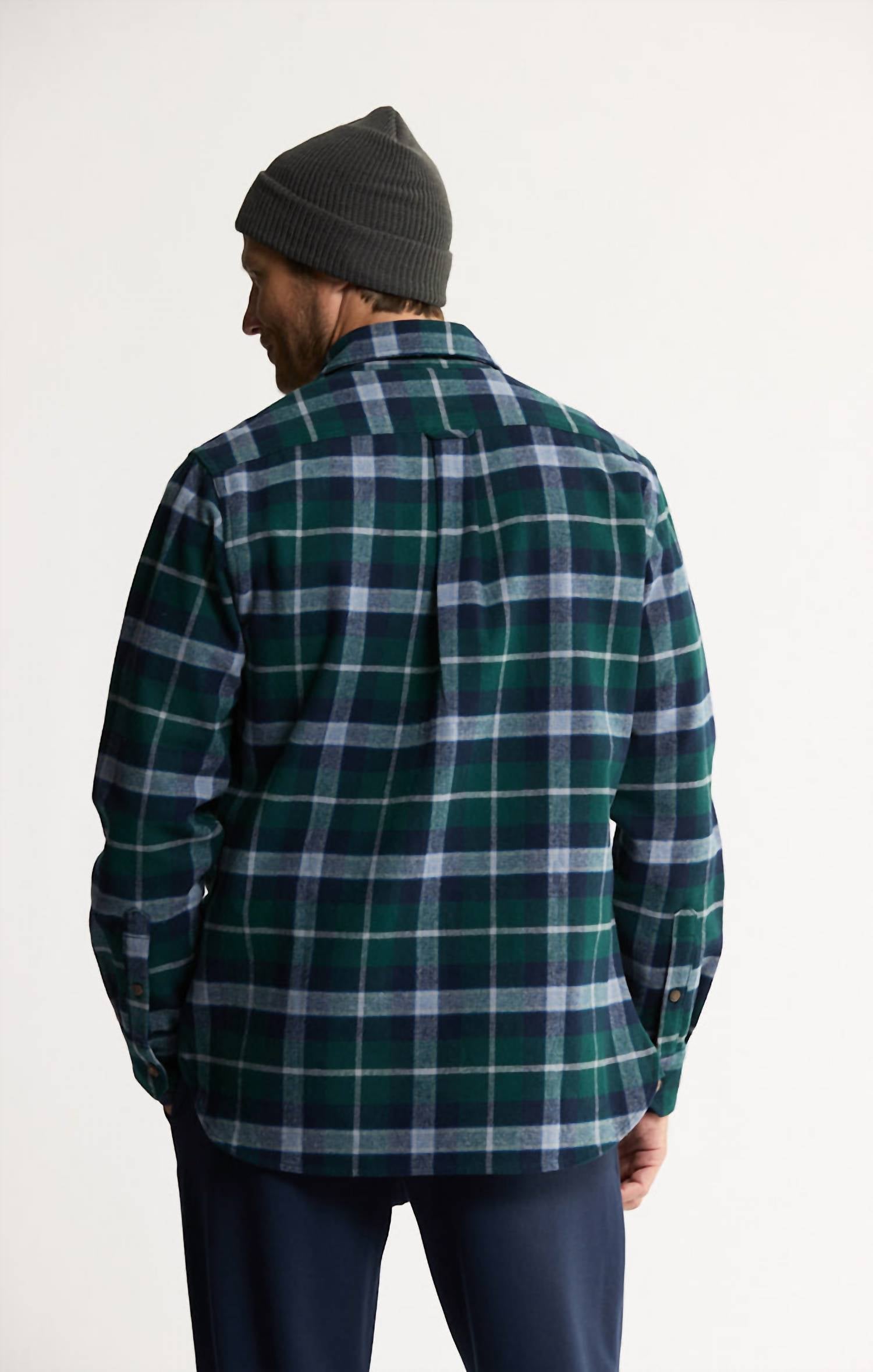 Jachs New York - Brawny Flannel Thermal Crewneck Shirt - 2-pack