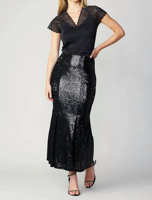 Current Air - Sequin Flared Midi Skirt