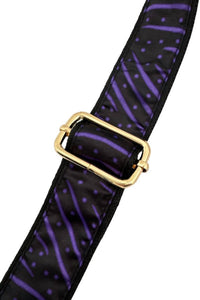 Gameday Luxe The Jules Scarf Strap in purple black - women's item - detail view