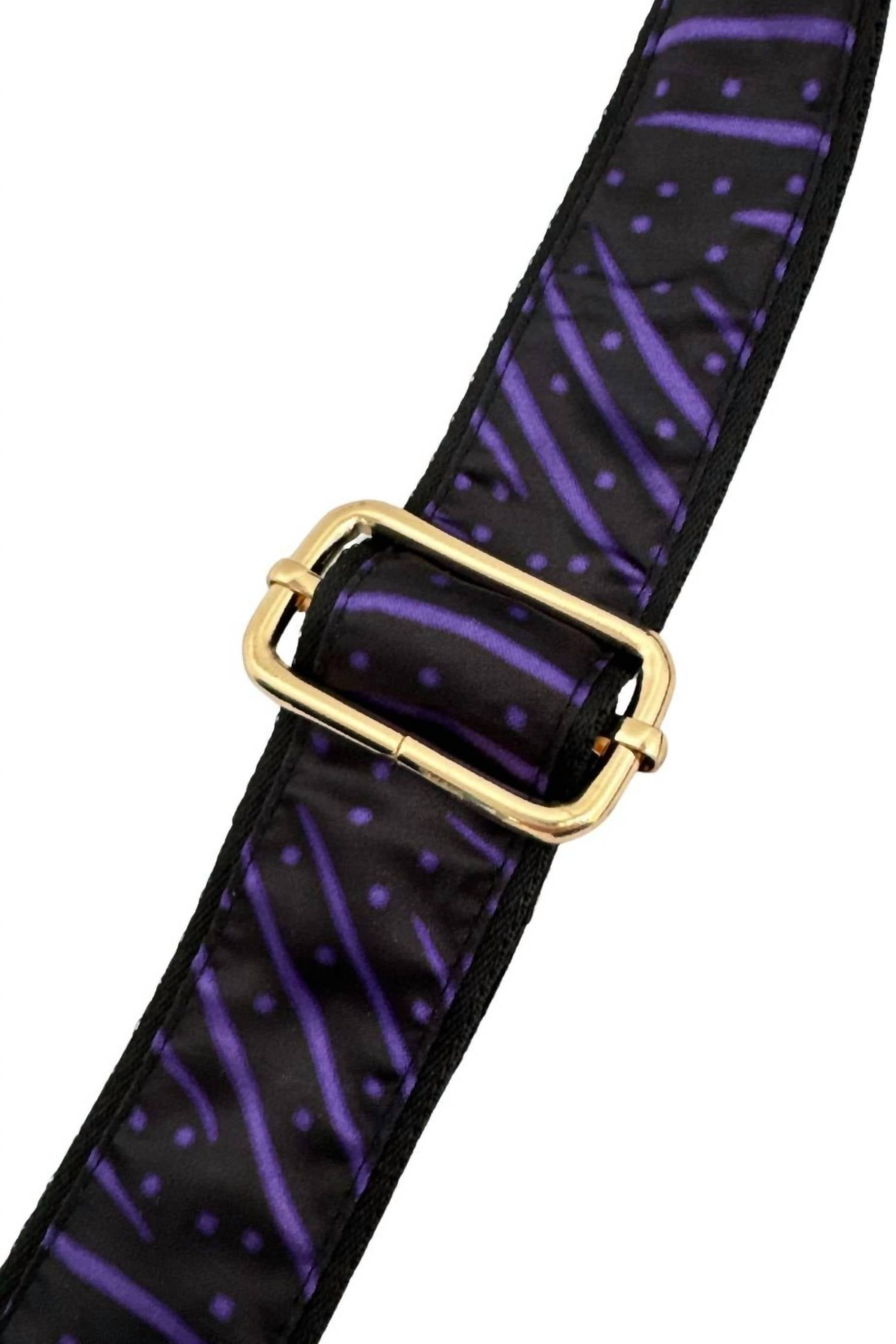 Gameday Luxe The Jules Scarf Strap in purple black - women's item - detail view