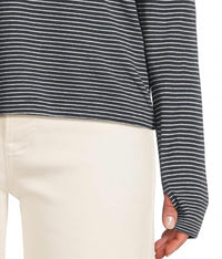 Faherty Feather Cloud Turtle Neck Sweater in cream eclipse - women's sweater - alternate view