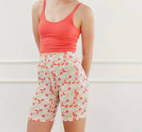 Cream Yoga - Harper Print Biker Shorts 8"