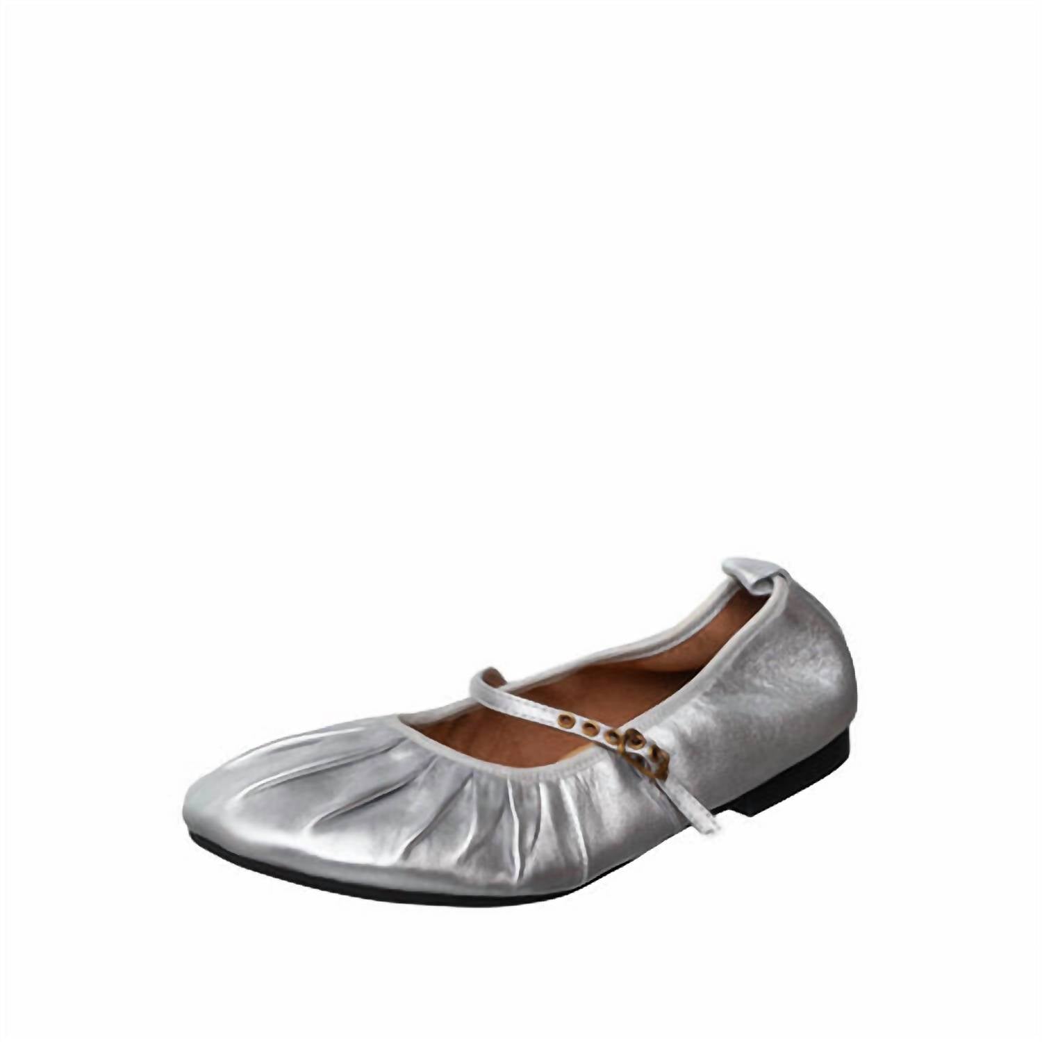 Ayalla Women's Mila Flat Shoes in silver - women's flats
