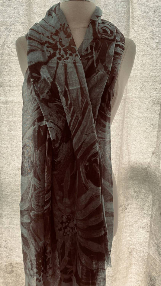 Avant Toi - Women's Modal Scarf With Brushes