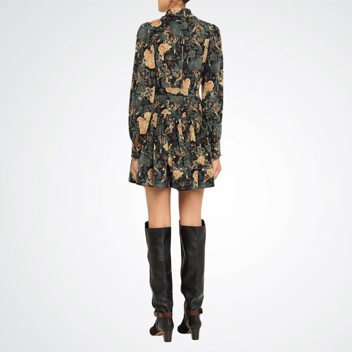 Ulla Johnson - Simona Silk Long Sleeve Mini Dress