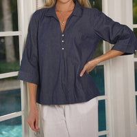 Just Darviny - Margaux Collared Top