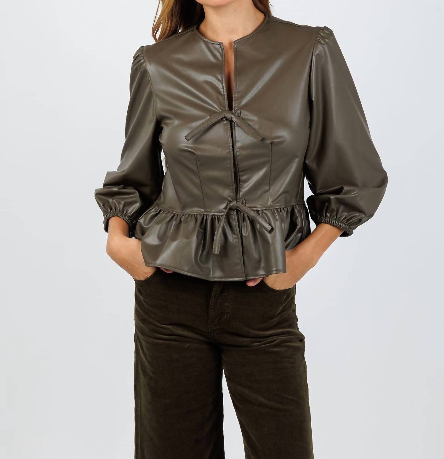 Finley - Luna Vegan Leather Top
