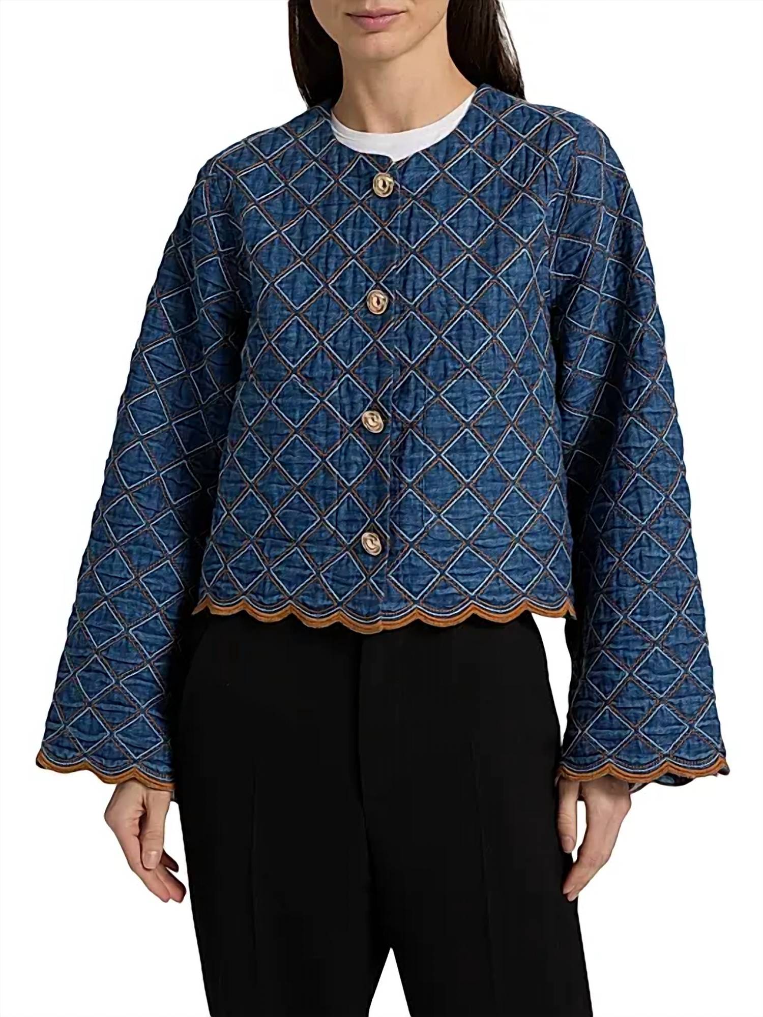 Cara Cara Marvis Jacket in quilted denim - women's jacket