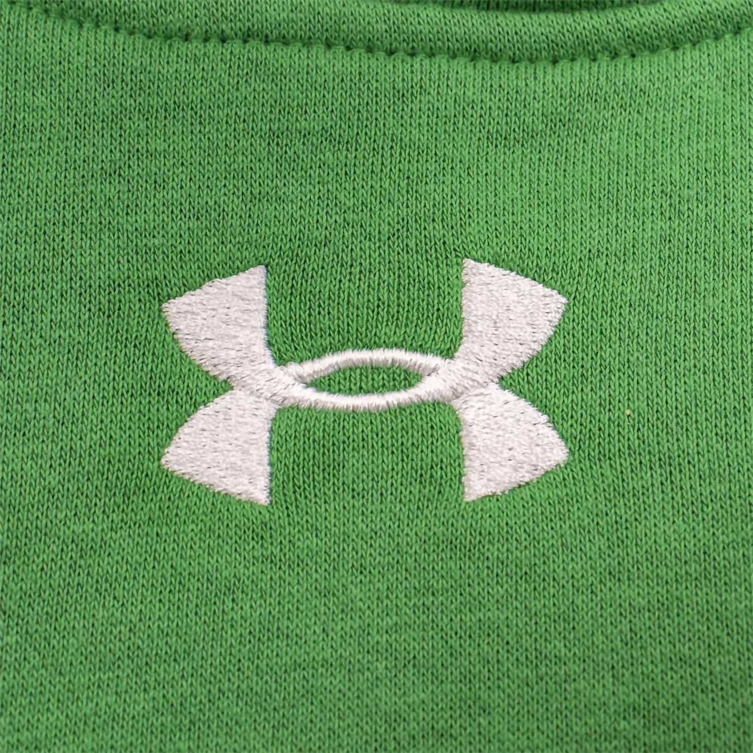 UNDER ARMOUR Men's Hustle Fleece Hoodie in team kelly green - men's shirt - alternate view