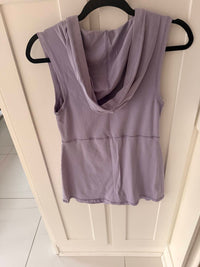 Free People Women's Mini hoodie dress in lilac - women's dress - detail view