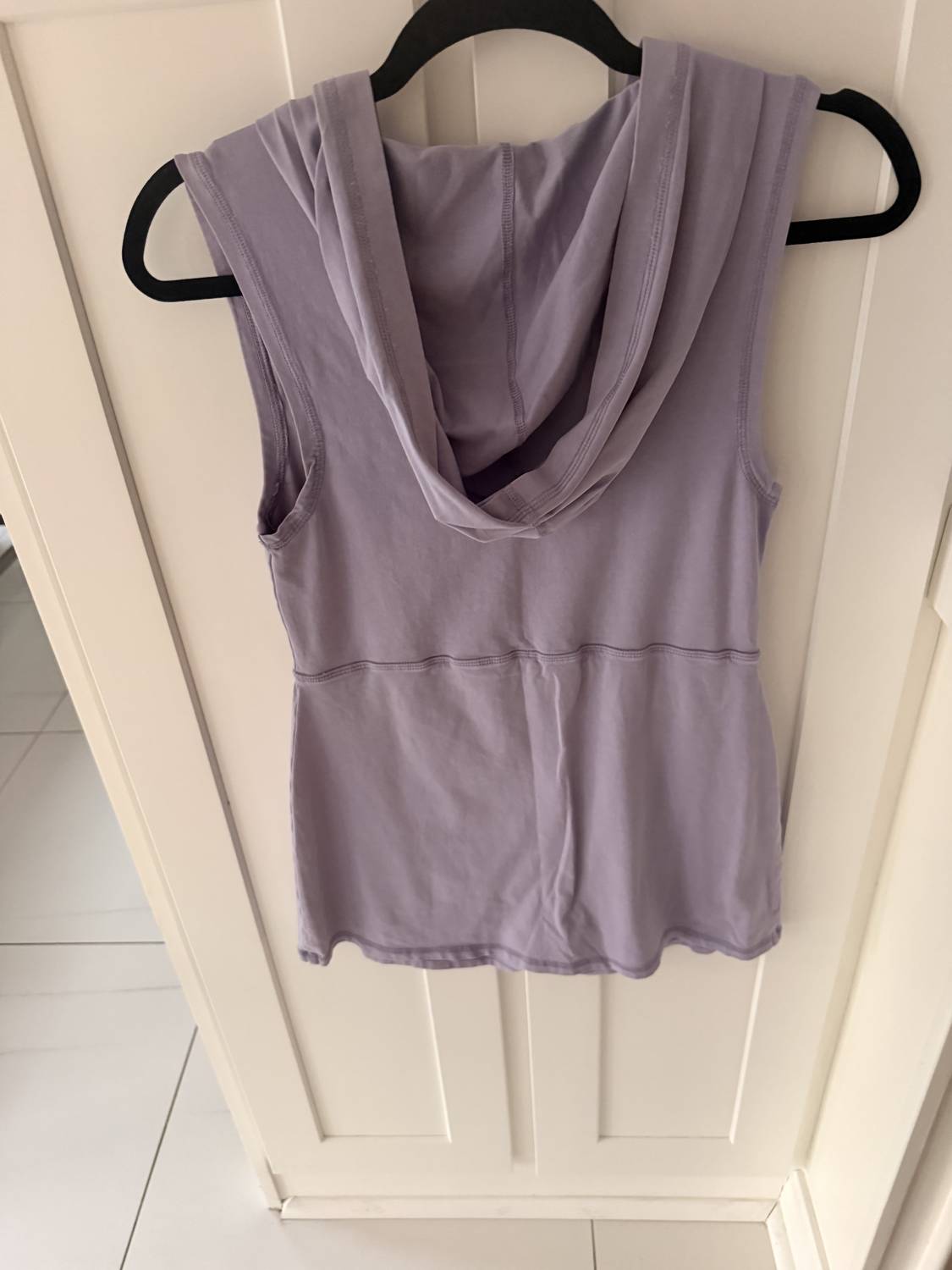 Free People Women's Mini hoodie dress in lilac - women's dress - detail view
