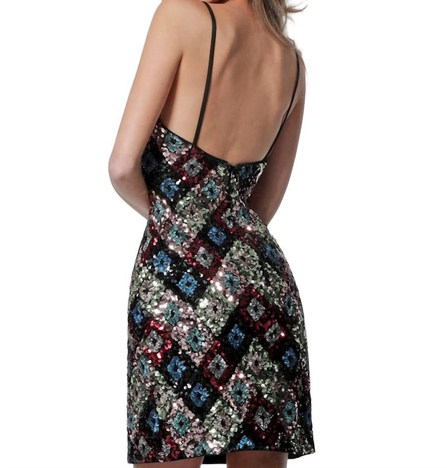SHORT SEQUIN DRESS